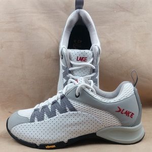 Lake I/O Cycling Shoes Size 8-8.5 White Leather